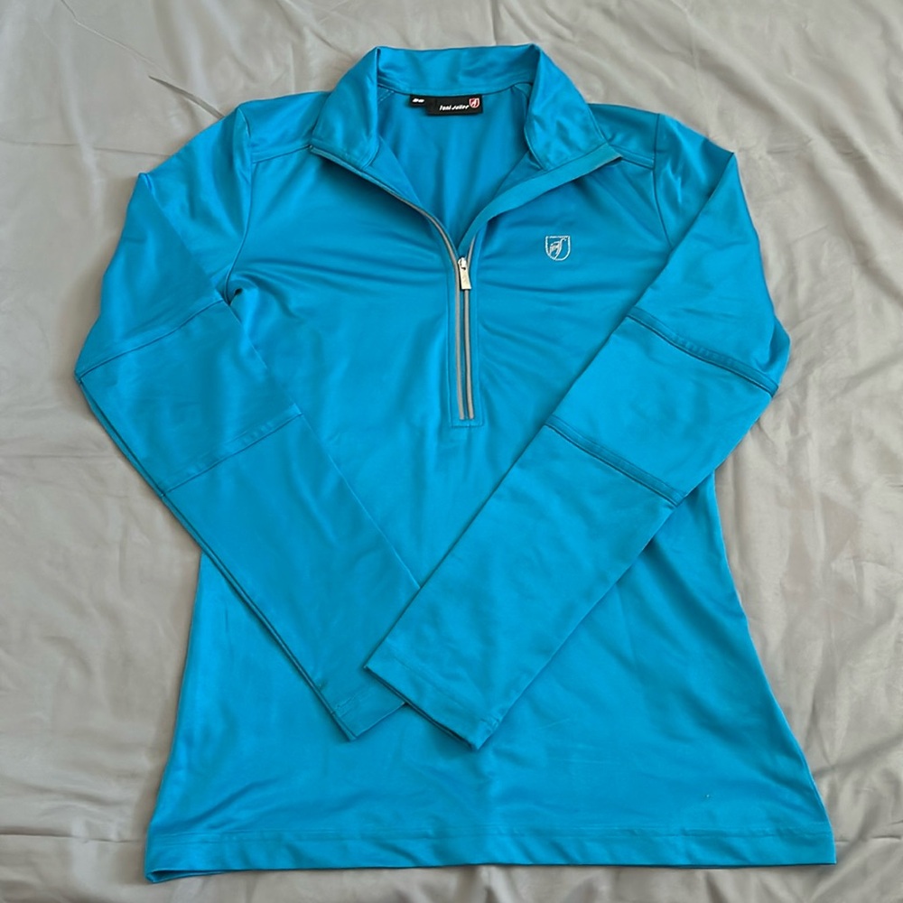 Toni Sailer half zip, base layer, bright blue